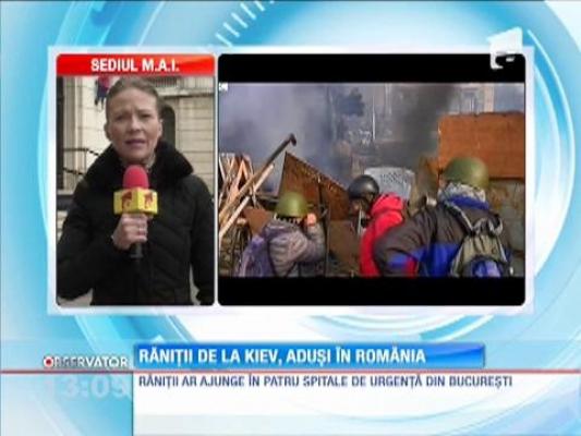 Răniţii din Kiev, îngrijiţi în România