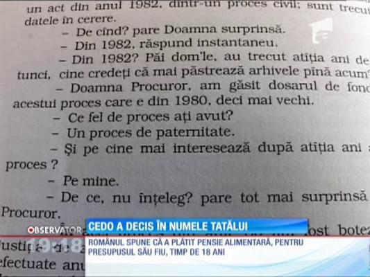 A câştigat despăgubiri pentru că a plătit pensie alimentară pentru un copil care nu era al lui