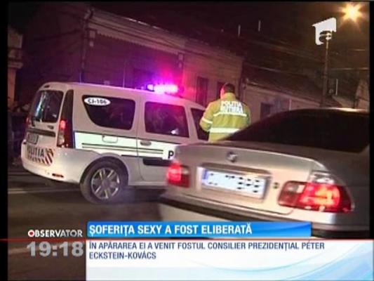 Soferiţa sexy din Cluj a fost eliberată