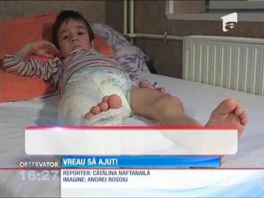 Vreau să ajut! Darius are nevoie de ajutor pentru a putea merge