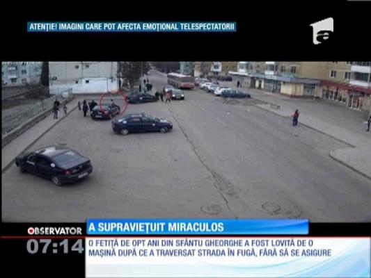 IMAGINI ŞOCANTE! O fetiţă a supravieţuit miraculos unui accident auto