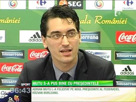 Adrian Mutu s-a pus bine cu noul şef de la Federaţie