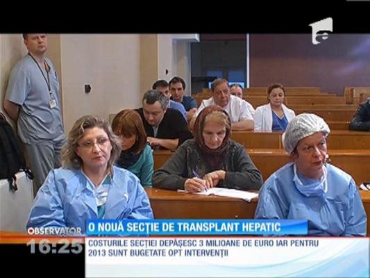 O nouă secție de transplant hepatic la Spitalul Sfânta Maria din Capitală