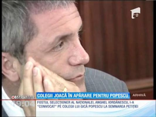 Generaţia de aur intră în teren în meciul pentru eliberarea lui Gică Popescu