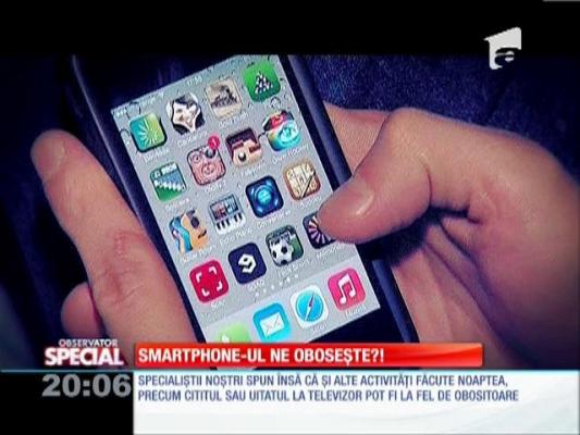 Folosirea telefonului inteligent după ora 9 seara ne face să nu mai dăm randament a doua zi