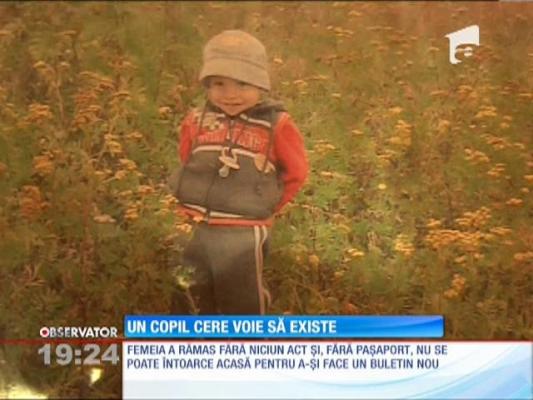 Un copil de opt ani din Oradea se joacă, învaţă, dar nu există!