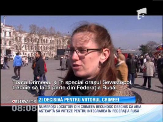 Zi decisivă pentru viitorul Crimeei