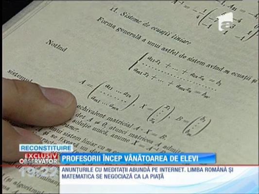 După rezultatele de la BAC, profesorii oferă meditaţii