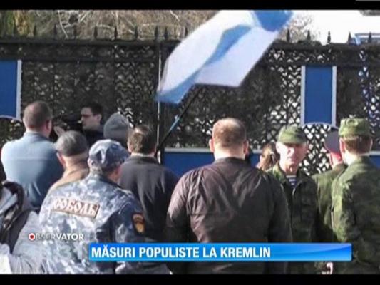 Rusia îşi asigură controlul asupra peninsulei Crimeea