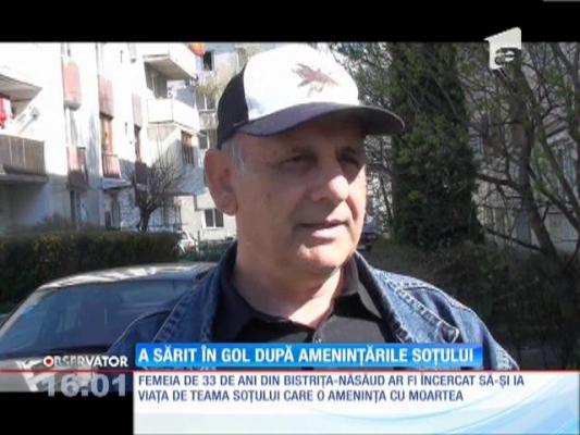 A sărit în gol după amenințările soțului