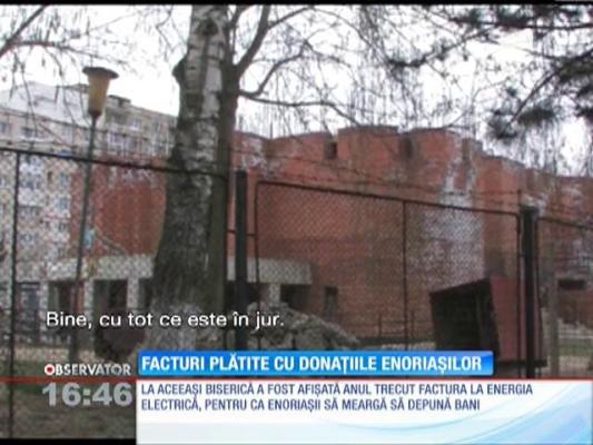 Enoriași îndemnați să plătească facturile unei biserici