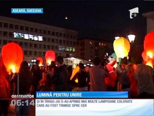 Zeci de tineri din Suceava au cerut unirea Basarabiei cu România