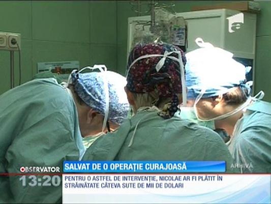 Tânăr, salvat de o operație curajoasă