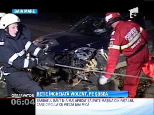 Un şofer băut a provocat un accident pe centura oraşului Baia Mare