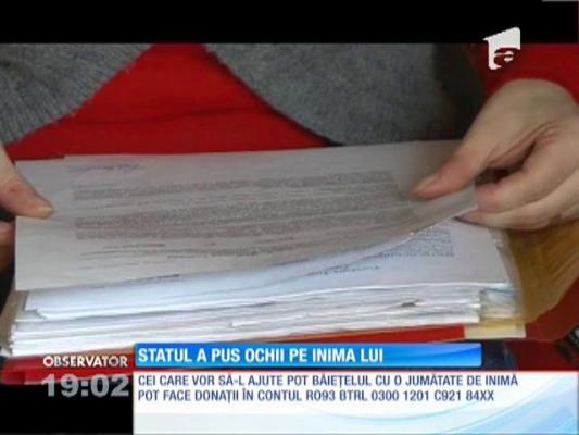 Statul refuză să ajute un copilaş de 2 ani