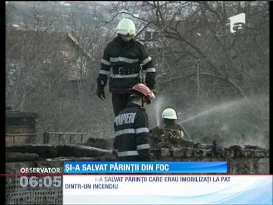 O femeie din Cluj și-a salvat părinții din foc