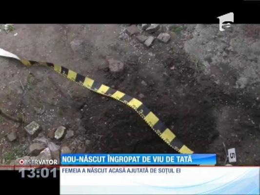 Crimă îngrozitoare! Un tată şi-a îngropat copilul nou-născut de viu