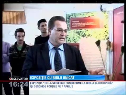 Expoziţia "De la scrierile cuneiforme la Biblia electronică"