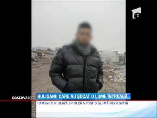 Huliganii care au terorizat o bătrână bolnavă, audiați la poliție