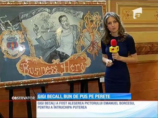 Din biserici, chipul lui Gigi Becali a ajuns în galeriile de artă