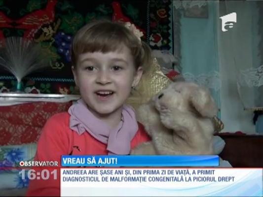 VREAU SĂ AJUT! Are grave probleme la picior, la doar 6 ani