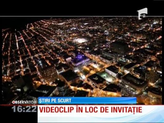 Videoclip în loc de invitaţie de nuntă