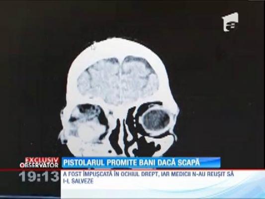 Pistolarul care a lăsat o tânără fără un ochi promite bani dacă va scăpa de închisoare