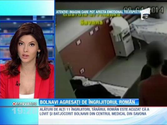 Mai mulți bolnavi psihic de la un azil din Italia, agresați de un îngrijitor român