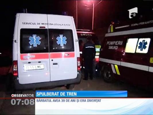 Bărbat băut, spulberat de tren