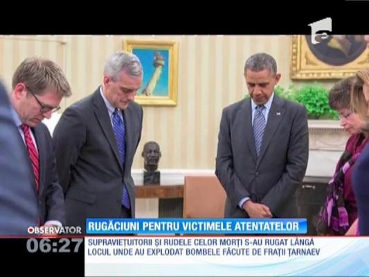 Moment de reculegere pentru victimele atentatelor de la Boston