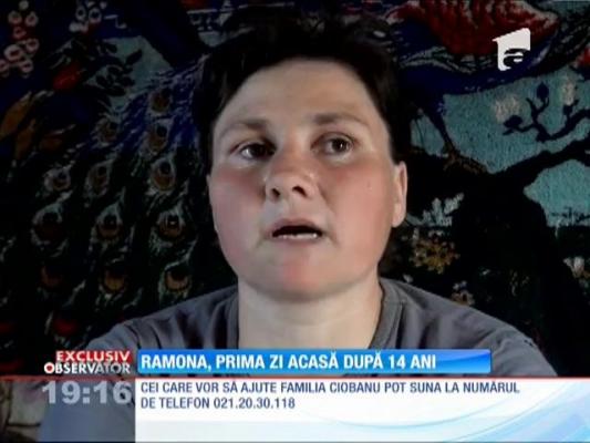 Ramona, prima zi acasă după 14 ani