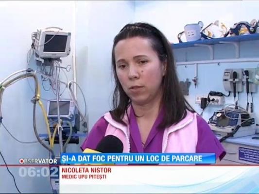 Şi-a dat foc pentru un loc de parcare!