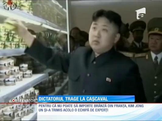 Președintele Coreei de Nord, Kim Jong-un, poftește la brânzeturile franțuzești