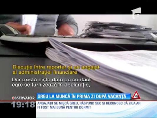 Angajaţii de la stat, prima zi de muncă după vacanța de Paște