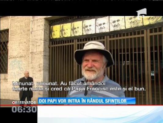 Doi Papi din ultima sută de ani vor intra în rândul sfinţilor