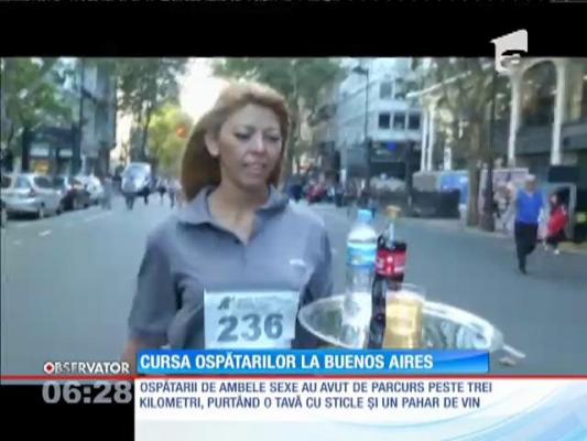 Cursa ospătarilor la Buenos Aires