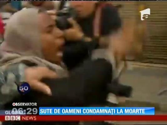 Egipt: 700 de persoane au fost condamnate la moarte