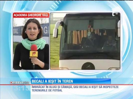 Gigi Becali s-a prezentat şi azi la serviciu!