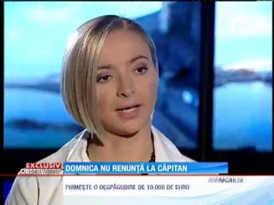 Domnica Cemortan luptă în justiţie pentru onoarea ei și nu renunța la căpitanul de pe Costa Concordia