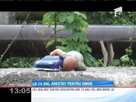 La 14 ani, arestat pentru omor