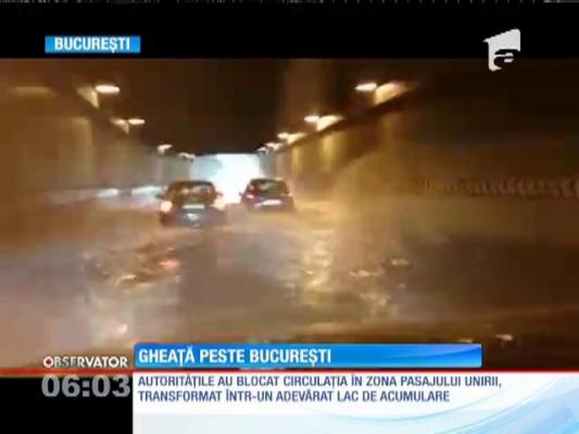 O furtuna violentă a acoperit Bucureştiul cu gheaţă!