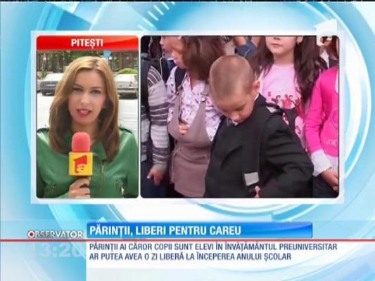 Părinţii ar putea avea zi liberă în prima zi a anului şcolar