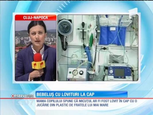 Bebeluş de şase luni, rănit puternic la cap în condiţii suspecte