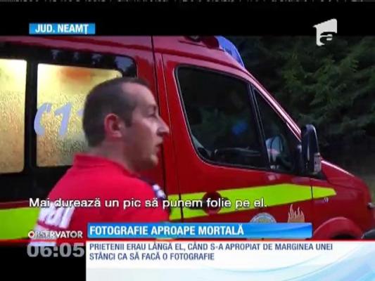 La un pas să-şi piardă viaţa pentru o fotografie