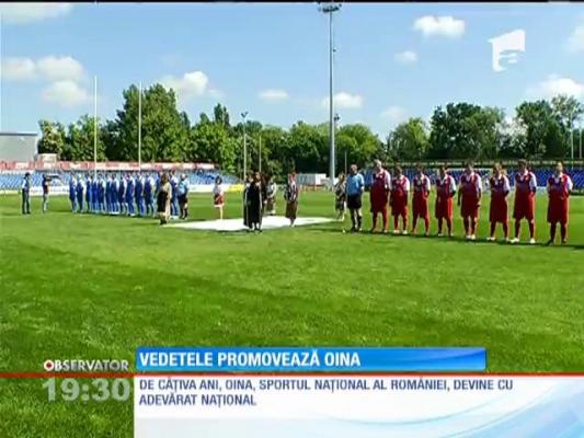 Vedetele promovează oina, sportul naţional al României