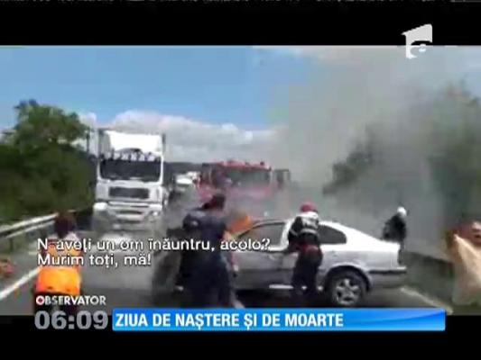 Accident violent în Deva! Un tânăr de 30 de ani a sfârşit ars de viu