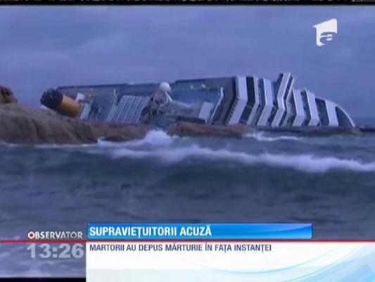 Costa Concordia: Supravieţuitorii naufragiului au retrăit momentele cumplite prin care au trecut