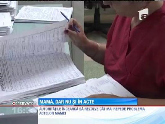 Mamă la 17 ani, fără acte de identitate
