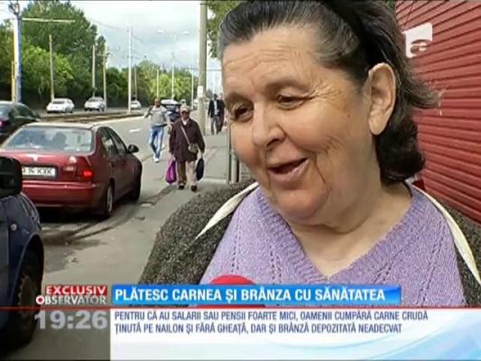 Aşa stau brânzeturile şi carnea crudă într-un depozit de la marginea Capitalei!