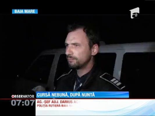 Un cavaler de onoare a plecat băut de la nuntă pe străzile din Baia Mare